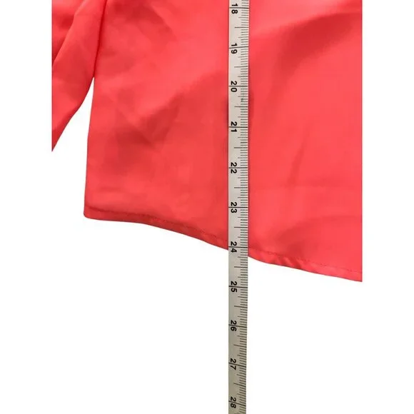 Candies Women's Peach Lightweight Long Sleeve Top - Picture 7 of 8